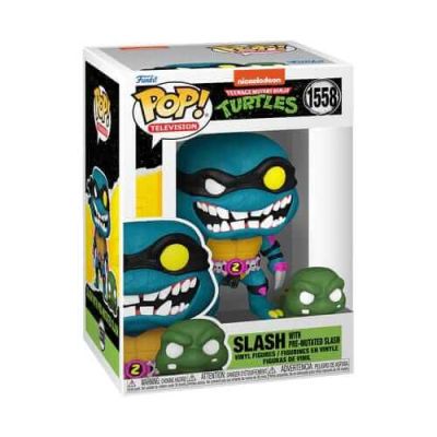 Tortues Ninja POP & Buddy! Movies Vinyl figurine Slash & Pre-mutated, turtle Slash 9 cm